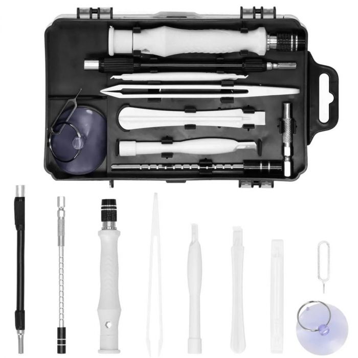 Set surubelnite de precizie Springos, 117 piese, otel/plastic, negru