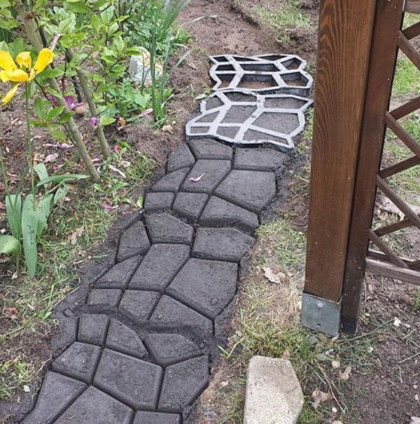 1+1 CADOU Matrita pentru turnat pavaj din beton, 35 x 35 cm