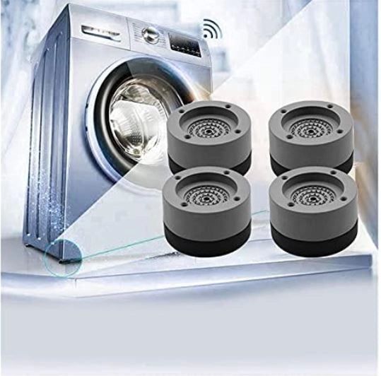 Set de 4 piese suport anti-zgomot și antiderapante pentru mașina de spălat