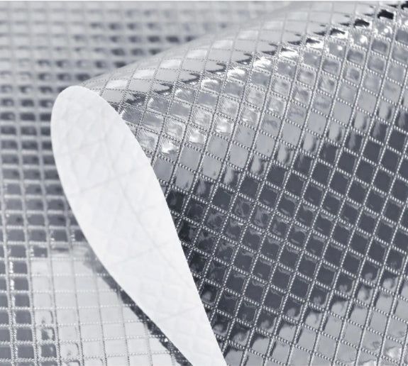 M1 Folie de aluminiu argintie autoadeziva bucatarie 60 x 300 cm