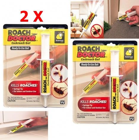 Set 2 x Insecticid tip seringa, solutie antigandaci RoachDoctor
