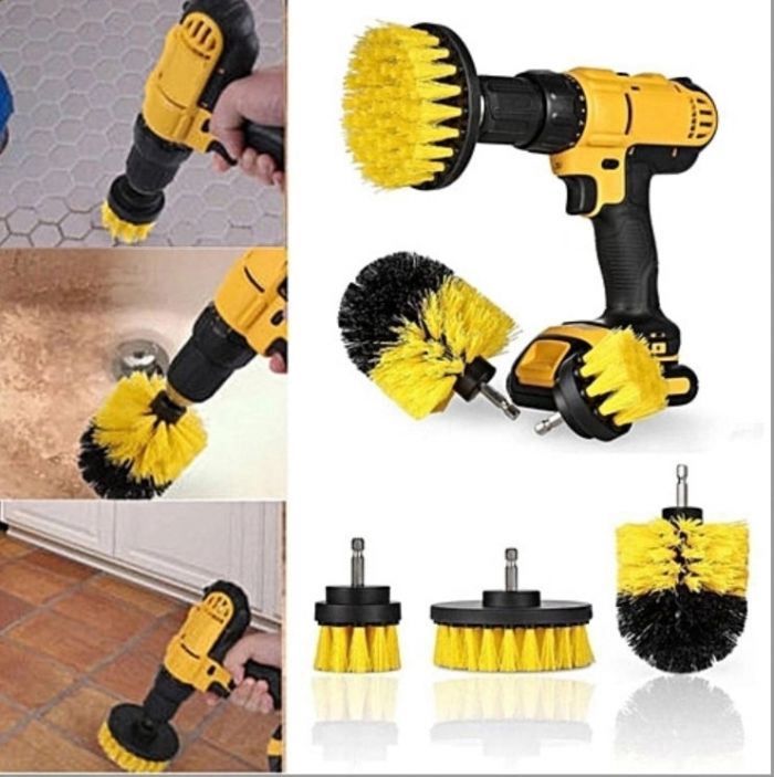 Set 3 perii curatare cu adaptor pentru bormasinaautofiletanta