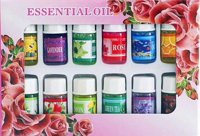 Pachet 1 + 1 Difuzor Aromaterapie cu ultrasunete si Umidificator cu led, 130 ml + Cadou 12 Esente Aromaterapie