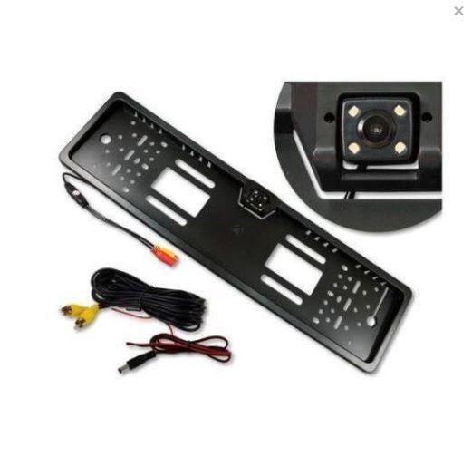 Suport numar inmatriculare cu camera marsarier + Display pliabil LCD TFT 4.3