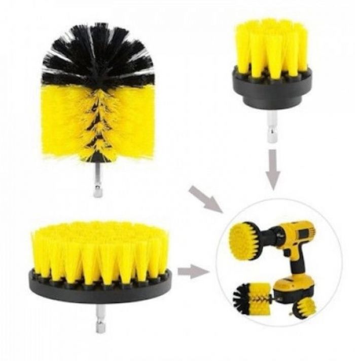 Set 3 perii curatare cu adaptor pentru bormasinaautofiletanta