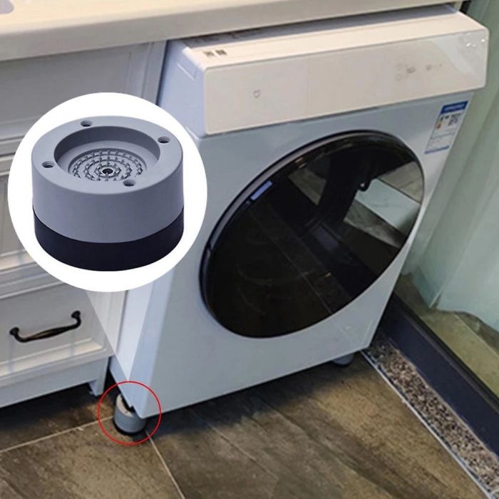 Set de 4 piese suport anti-zgomot și antiderapante pentru mașina de spălat