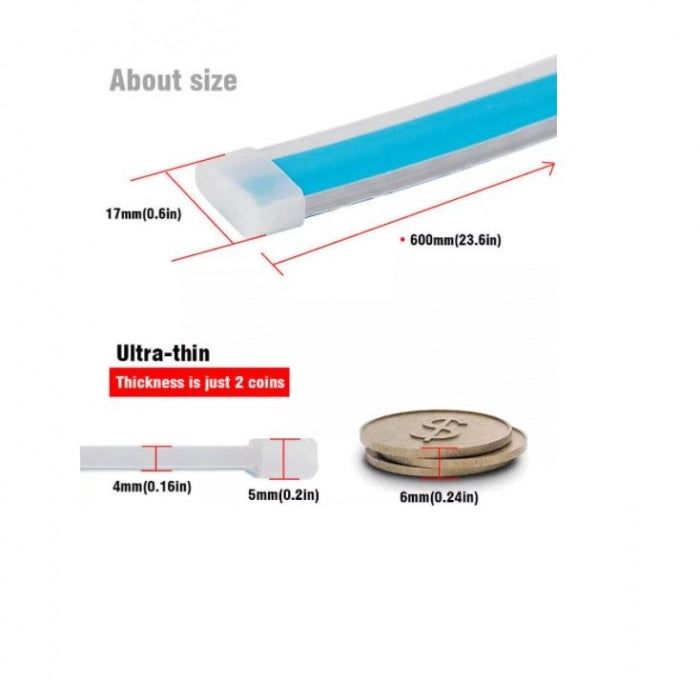 Set 2 Benzi LED matrix secventiale pentru faruri alb si semnalizare galben