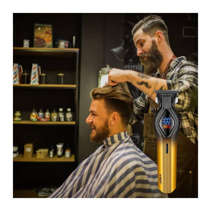 Mașină de Tuns Profesionala Reîncărcabilă Auriu V-921