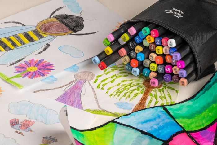 Pachet 1+1 Set Markere pentru pictură pentru copii