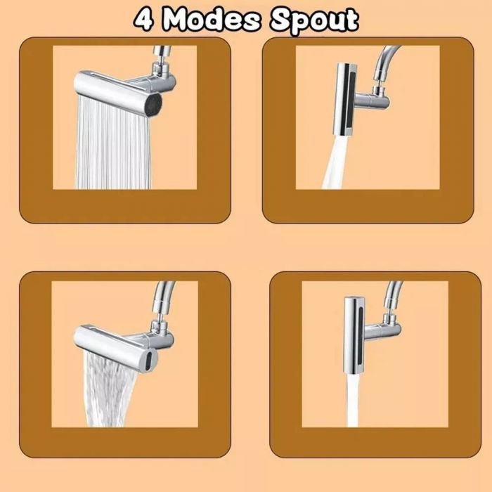 Extensie multifunctionala pentru robinet 4 in 1