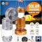 Felinar Camping, ventilator incorporat, lumina LED, GSH 9399