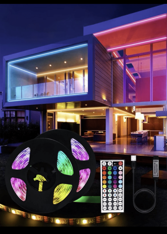 Kit Banda Smart Led AURORA-X , RGB 12V, IP65 ,10m , Telecomanda 44 Functii