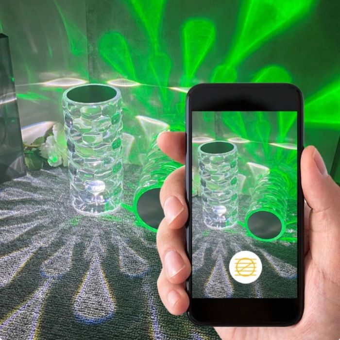 Lampă de masă cu picătură de apă din acril Birou lângă lumină 16 culori care se schimbă