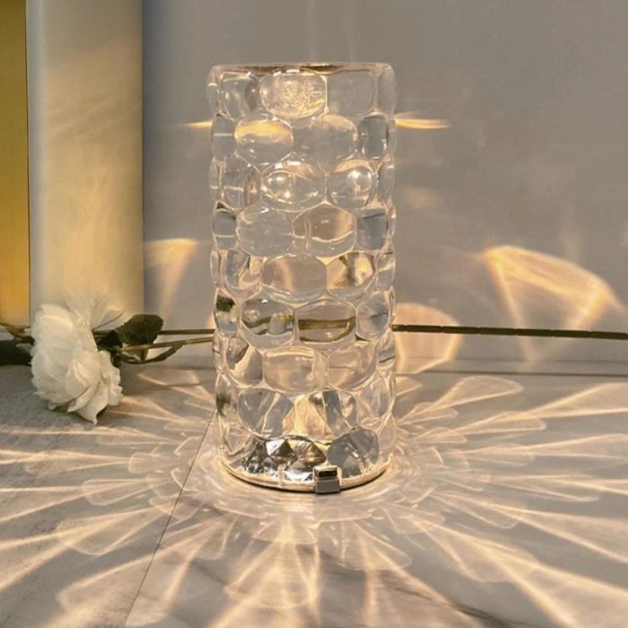 Lampă de masă cu picătură de apă din acril Birou lângă lumină 16 culori care se schimbă