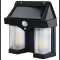 Pachet 2 x Lampa solara de perete dubla cu Senzor de miscare si 3 moduri iluminare