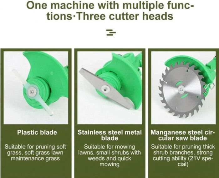 Motocoasa Electrica Cu Acumulator 2 x 48V, 18000 RPM , Extensibila + 9 Accesorii