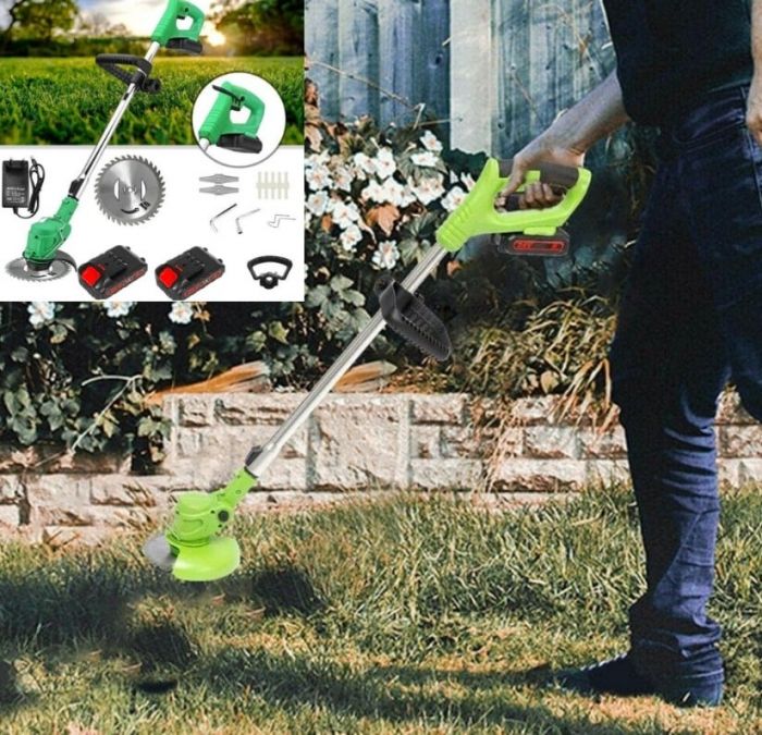 Motocoasa Electrica Cu Acumulator 2 x 48V, 18000 RPM , Extensibila + 9 Accesorii