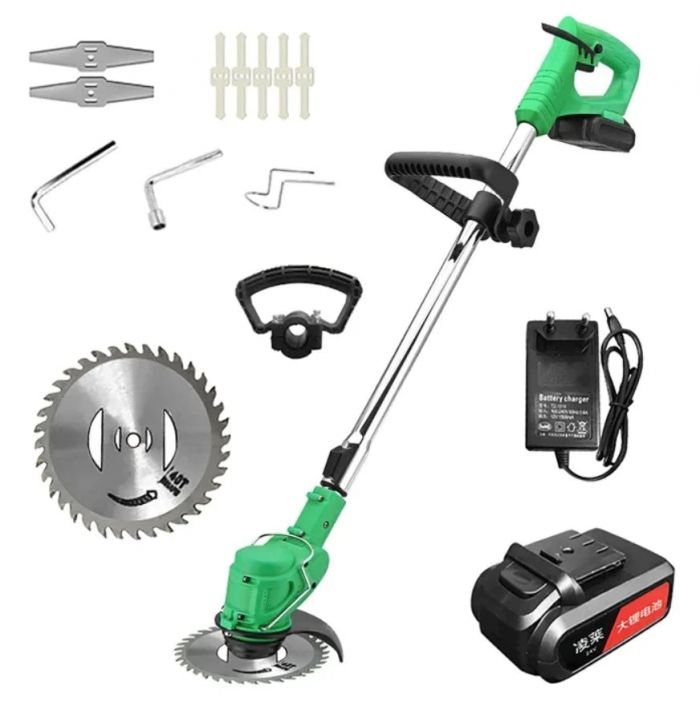 Motocoasa Electrica Cu Acumulator 2 x 48V, 18000 RPM , Extensibila + 9 Accesorii