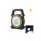 1+1 CADOU Lanterna 2in1 COB Camping LED 10W, Incarcare Solara, USB Power Bank, Negru