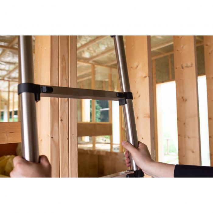 Scara telescopica de aluminiu, 1 tronson, 11 trepte, 3.2 m lungime