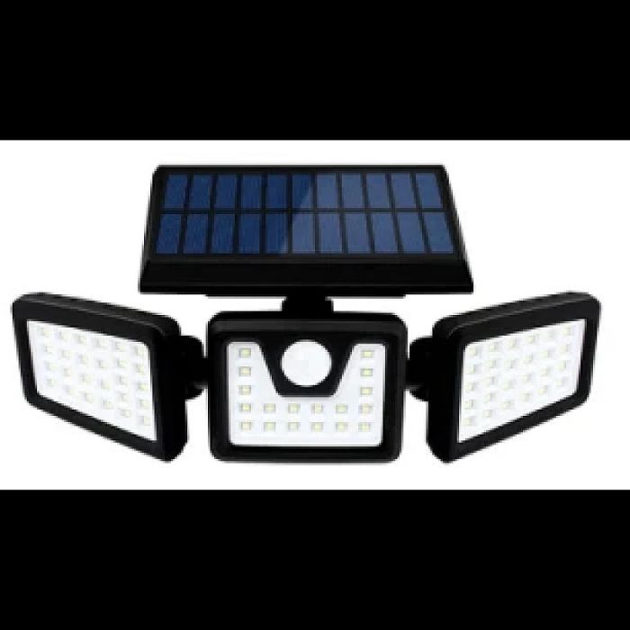 1+1 GRATIS! Lampa Solara Tripla cu Panou Solar Incorporat 74 LED SMD Reglabila 360 grade FL 1725A