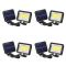 Set 4 x Lampa Solara 50W - 96 LED COB, cu PANOU DETASABIL + Cadou Surpriza