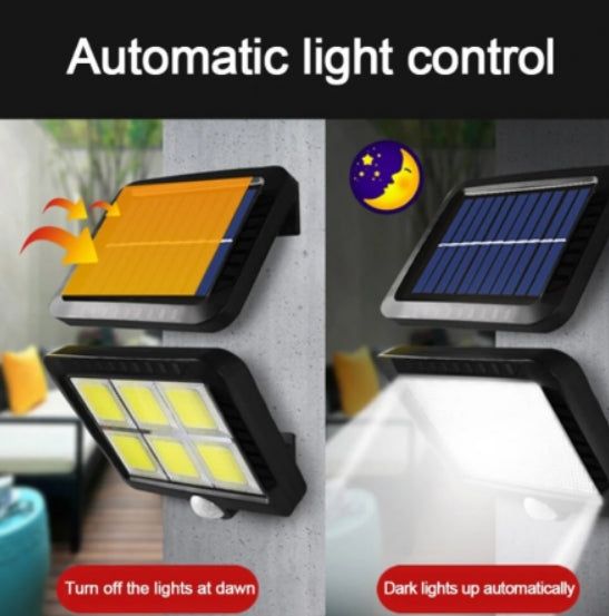 Set 4 x Lampa Solara 50W - 96 LED COB, cu PANOU DETASABIL + Cadou Surpriza