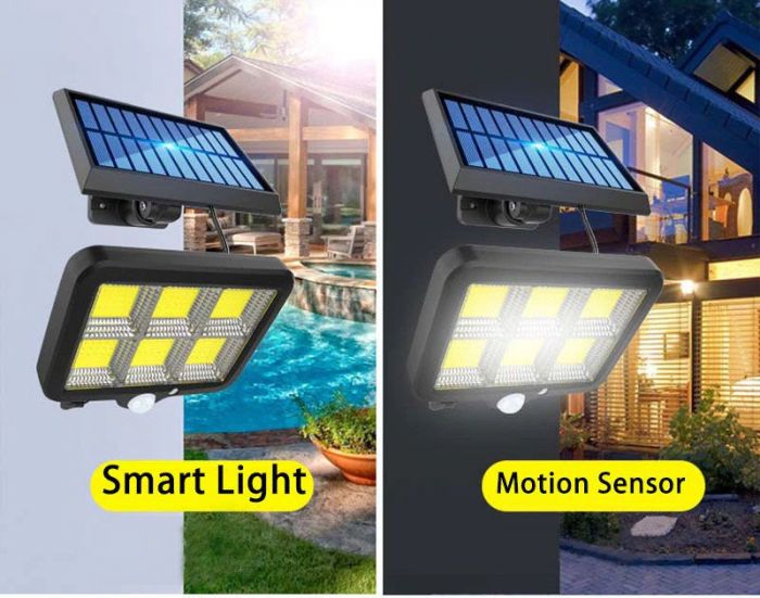 Set 4 x Proiector Solar 96 LED cu Senzor