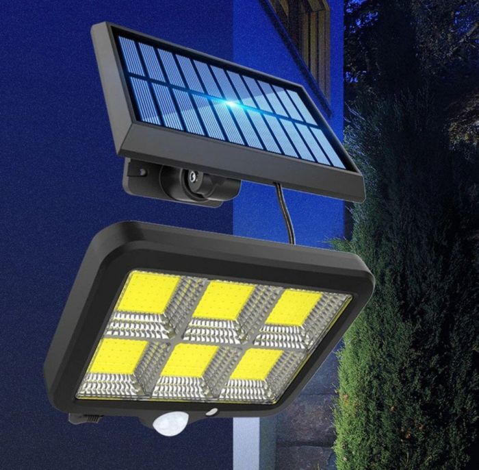 Set 4 x Proiector Solar 96 LED cu Senzor