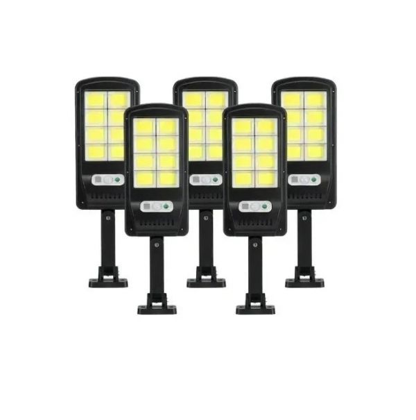 Set 5 Lampi cu Incarcare Solara prin Inductie 160 LED-uri COB, telecomanda + cadou surpriza