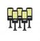 Set 5 Lampi cu Incarcare Solara prin Inductie 160 LED-uri COB, telecomanda + cadou surpriza