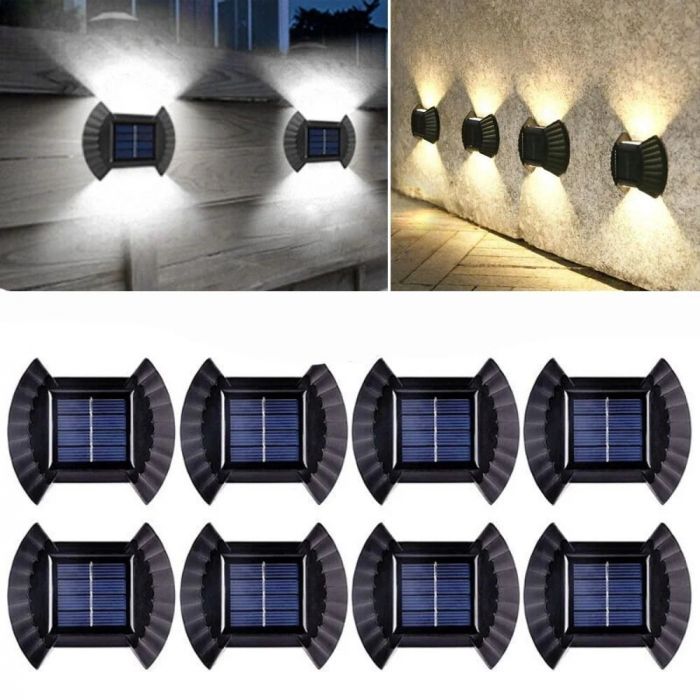 Set Lampi Solare cu Lumina Bidirectionala